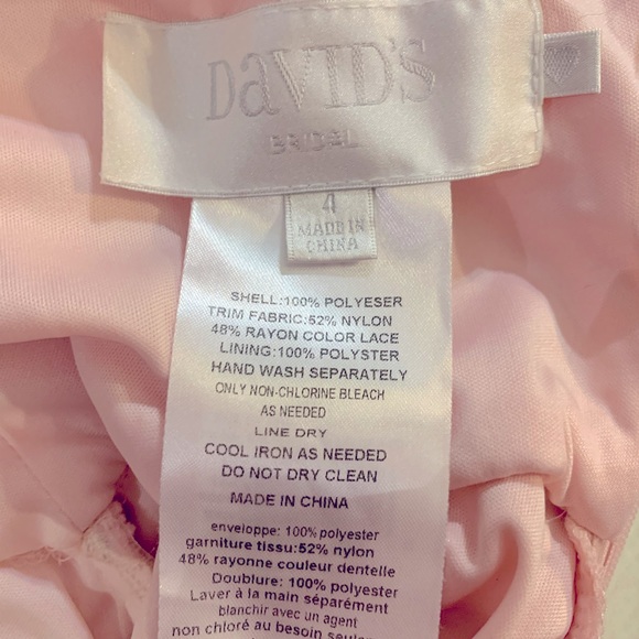 David’s Bridal bridesmaid dress, colour petal, US 4 - Picture 5 of 7
